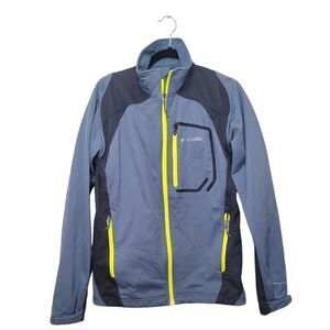 Columbia Blue Omni-Wind Windproof Zip Up Jacket